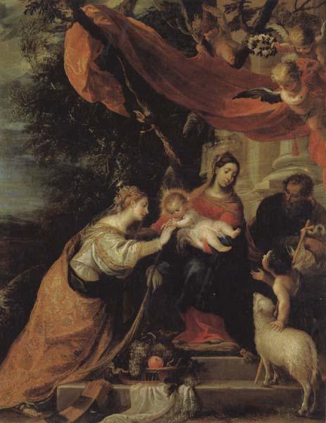 Mateo cerezo The Mystic Marriage of St.Catherine oil painting image